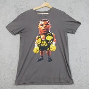 Bobby Fresh Boxer Shirt Mens Medium Gray Mike Tyson Graphic Tee Boxing Champion